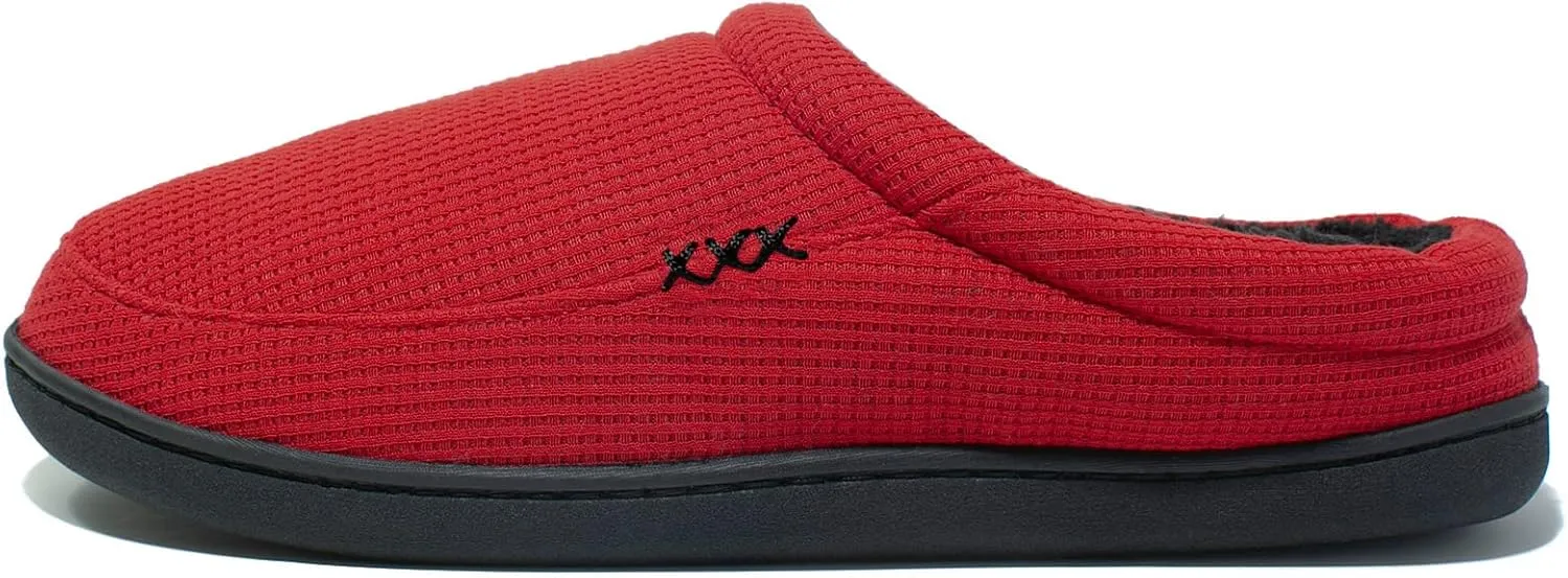 NewDenBer Men's Cozy Memory Foam Slippers Soft Slip on Indoor Outdoor Clog House Shoes