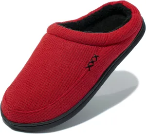 NewDenBer Men's Cozy Memory Foam Slippers Soft Slip on Indoor Outdoor Clog House Shoes