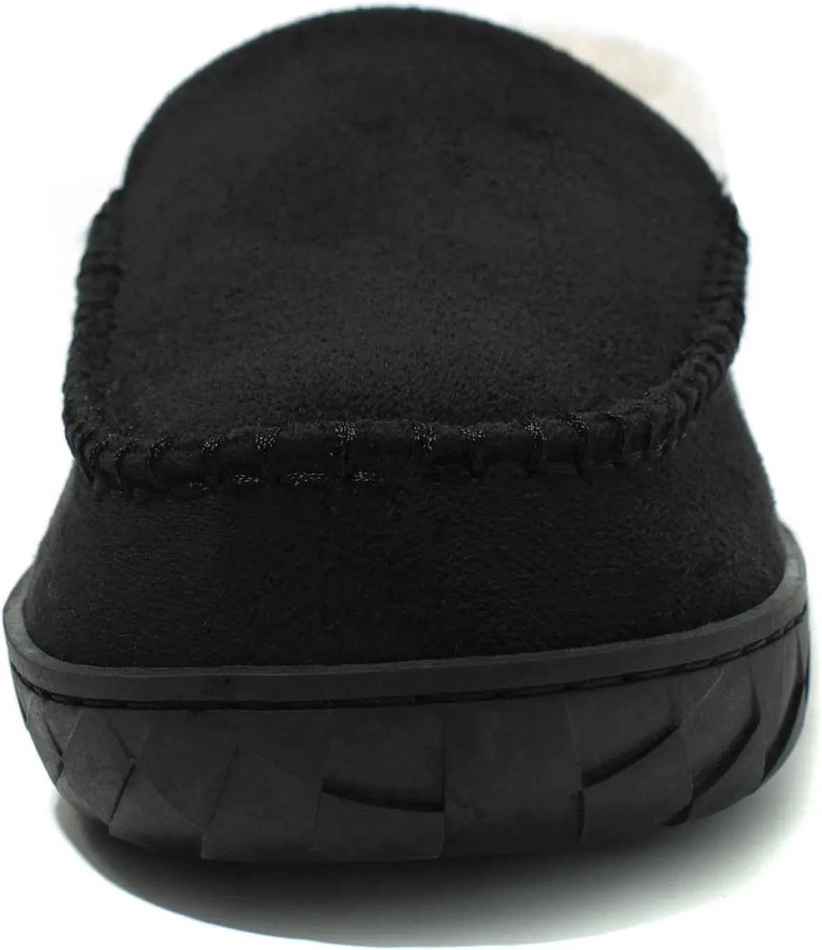 NewDenBer Men's Moccasin Slippers Warm Memory Foam Suede Soft Plush Lined Slip on Indoor Outdoor House Shoes