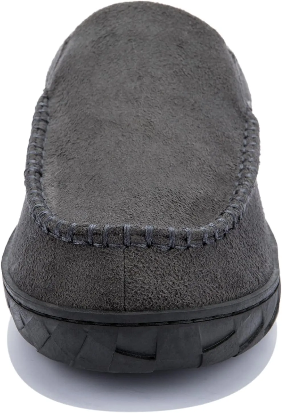 NewDenBer Men's Moccasin Slippers Warm Memory Foam Suede Soft Plush Lined Slip on Indoor Outdoor House Shoes