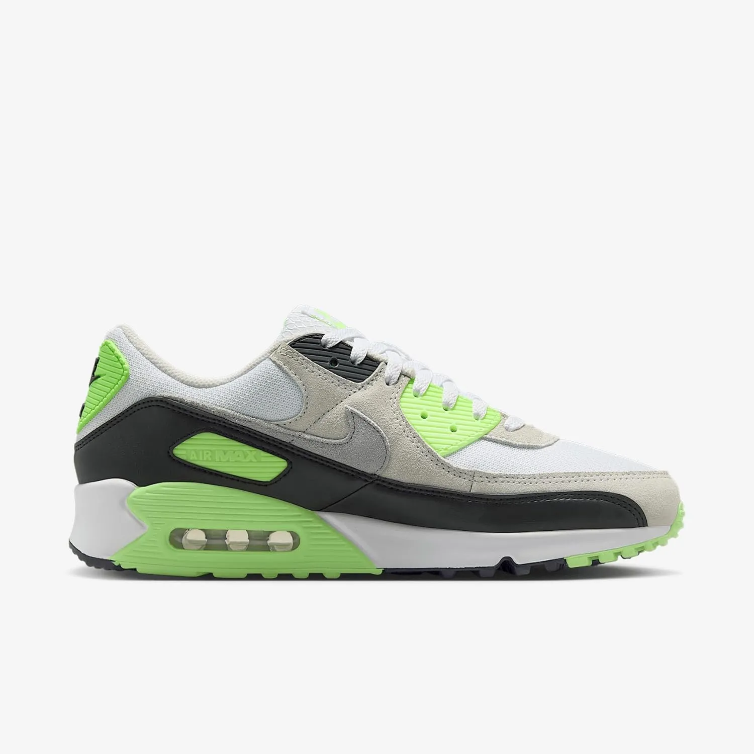 Nike Air Max 90 Men's Shoes (White/Light Bone/Neutral Olive/Cave Stone)