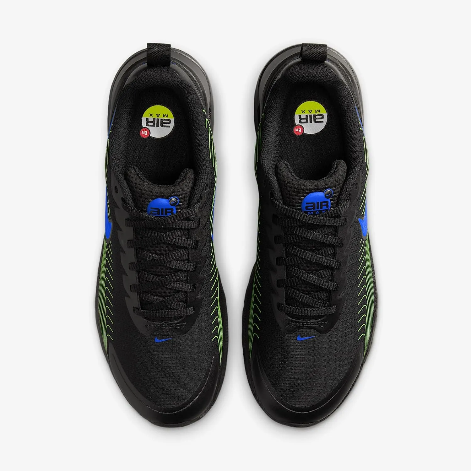 Nike Air Max Nuaxis Men's Shoes (FD4329-008, Black/Black/Volt/Racer Blue)