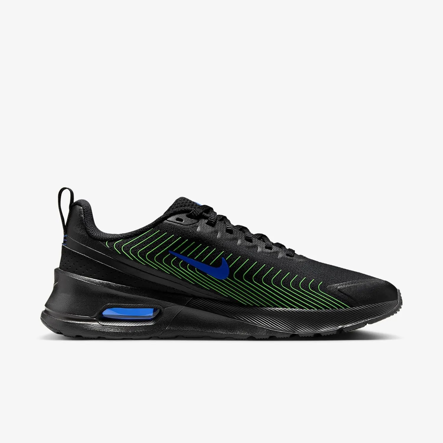 Nike Air Max Nuaxis Men's Shoes (FD4329-008, Black/Black/Volt/Racer Blue)