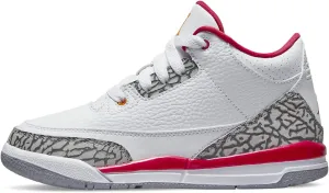 Nike Jordan Preschool Air Jordan 3 PS 429487 126 Cardinal - Size 3Y, White/Light Curry/Cardinal Red, 3 Little Kid