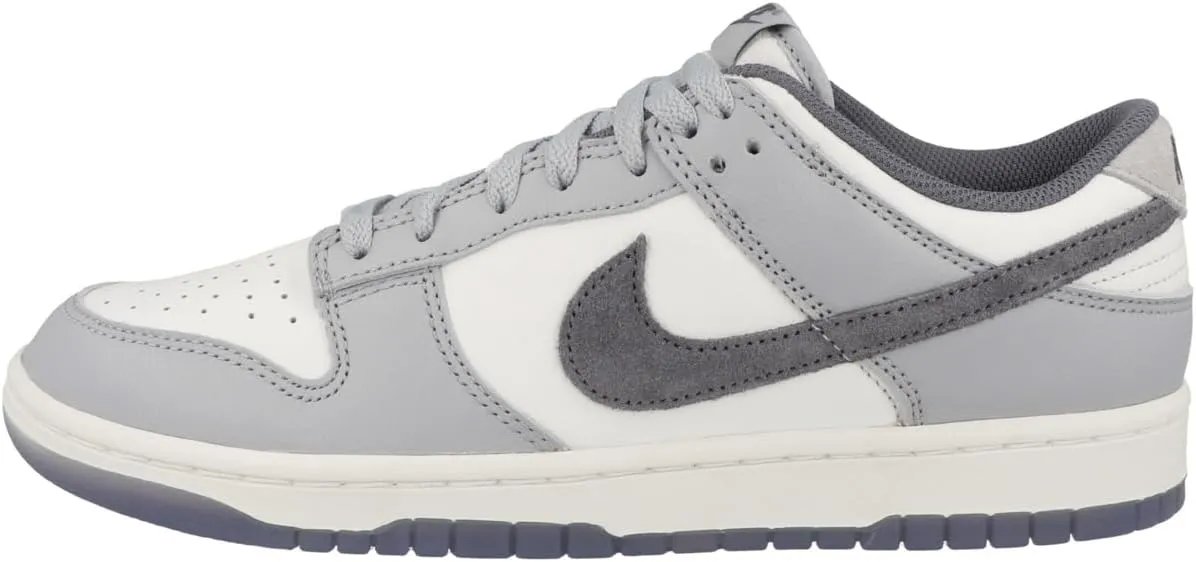 Nike Men's Dunk Low Retro SE Sneakers, White/Light Carbon/Platinum, Size 15