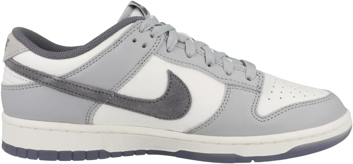 Nike Men's Dunk Low Retro SE Sneakers, White/Light Carbon/Platinum, Size 15