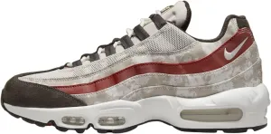 NIKE Men's Sneaker, Light Bone Summit White Khaki Dune Red, 9.5