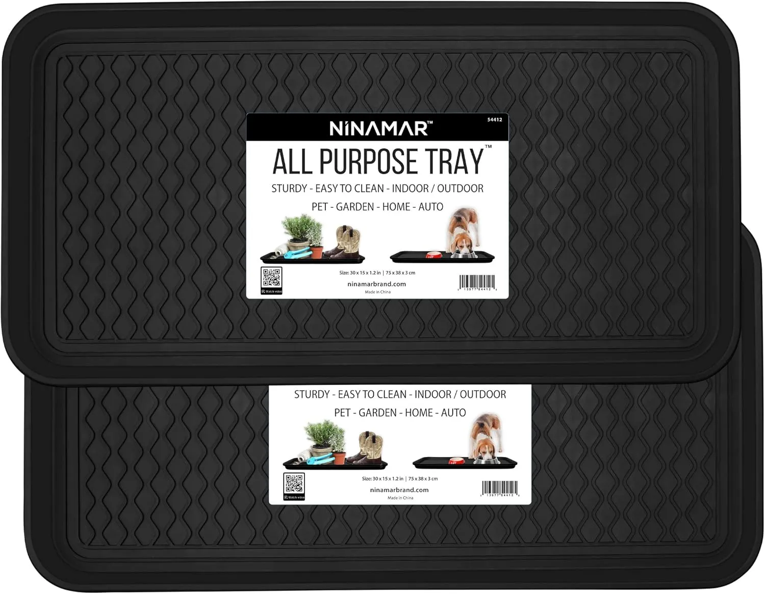 Ninamar Boot Tray – 30 x 15 Inch - 2 Trays