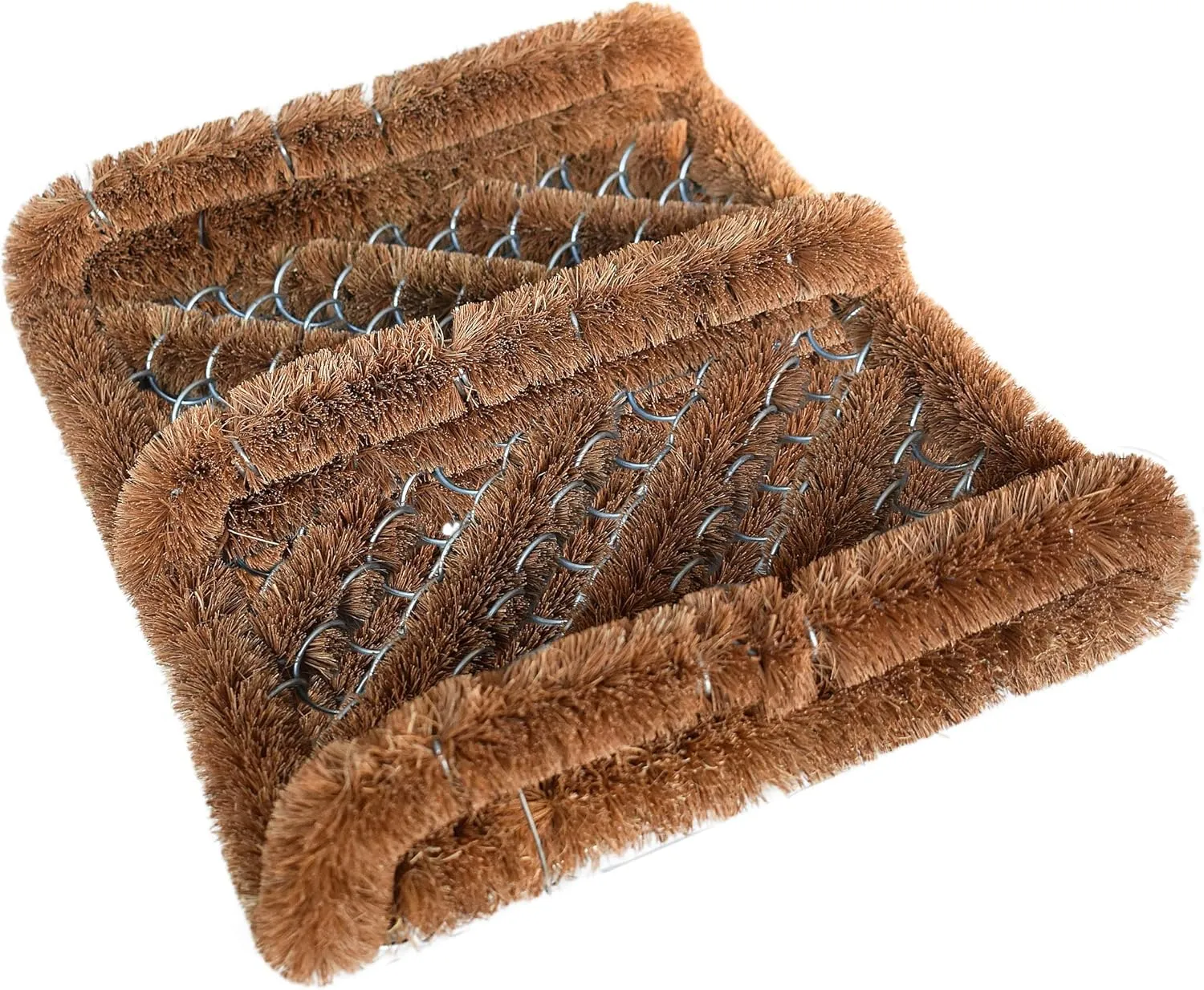 NINAMAR Natural Coir Boot Scraper Door Mat - 13 x 12 inch - 6 Pack