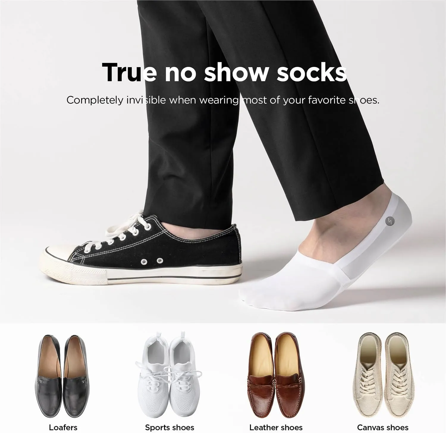 No Show Socks ZephyrAir 3 Pairs for Women and Men, light, Cold Sensation, Non Slip, Stretch, Invisible
