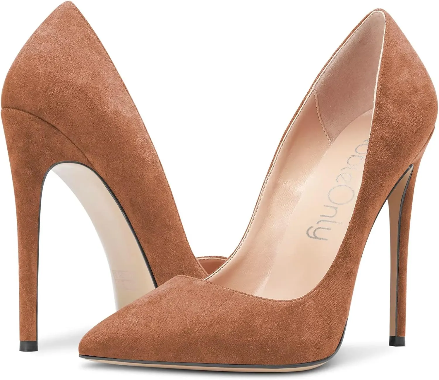 NobleOnly Women Stiletto High Heel Pointed Toe Pumps Slip-on Office Sexy Classic Shoes
