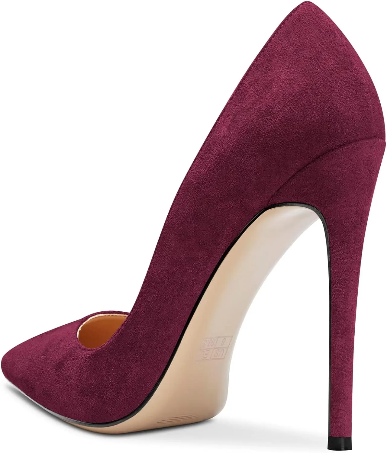 NobleOnly Women Stiletto High Heel Pointed Toe Pumps Slip-on Office Sexy Classic Shoes