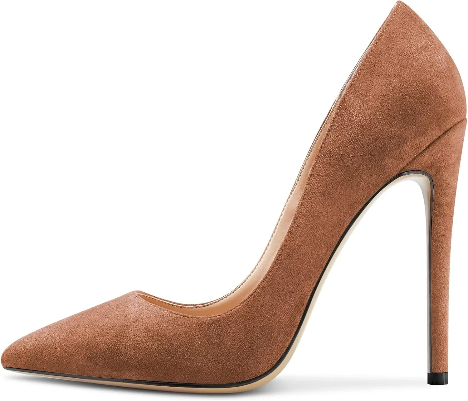 NobleOnly Women Stiletto High Heel Pointed Toe Pumps Slip-on Office Sexy Classic Shoes