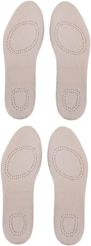 NOLITOY Latex Cowhide Sports Insoles Breathable Shoe Pads Leather Texture Size