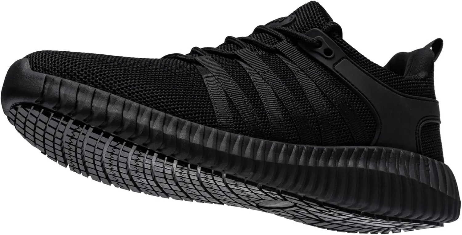Non Slip Work Shoes for Women Food Service Lightweight Waterproof Kitchen Chef Shoe Restaurant Walking Sneakers Nursing Slip Resistant Footwear, Black