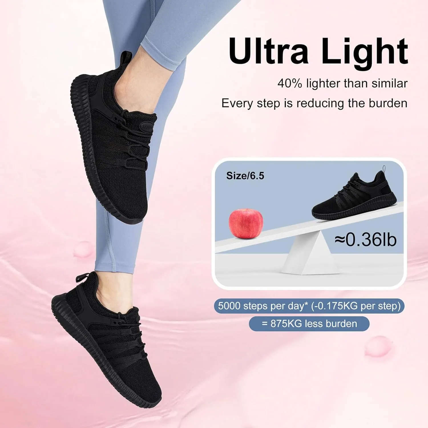 Non Slip Work Shoes for Women Food Service Lightweight Waterproof Kitchen Chef Shoe Restaurant Walking Sneakers Nursing Slip Resistant Footwear, Black