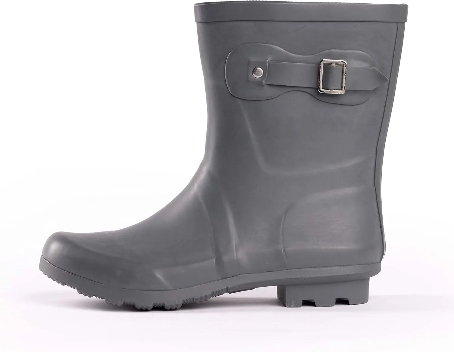 NORTY Rubber Boots for Women - Waterproof Above-Ankle Rain Shoes for Work and Recreation - All-Weather Outdoor Footwear - Runs 1/2 Size Large