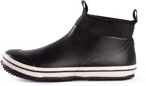 NORTY Size 6-Inch Rubber Ankle Rain Boots for Men - Waterproof Deck Shoes for Work and Recreation- All-Weather Outdoor Footwear - Runs 1-2 Sizes Large