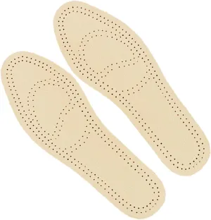Odor Breathable Cowhide Insoles Sports Shoe Pads Size Pairs Leather Texture