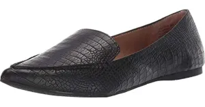 On Crocodile Loafers Slip Feather Black Tech-powered Closed Steve Flat Black Friday sale Madden Toe Pointed