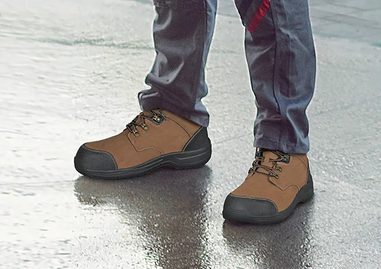 Orthofeet Men Granite Work Boots - Camel