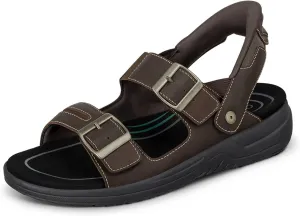 Orthofeet Men's Orthopedic Jupiter Hands-Free Slip-On Sandals