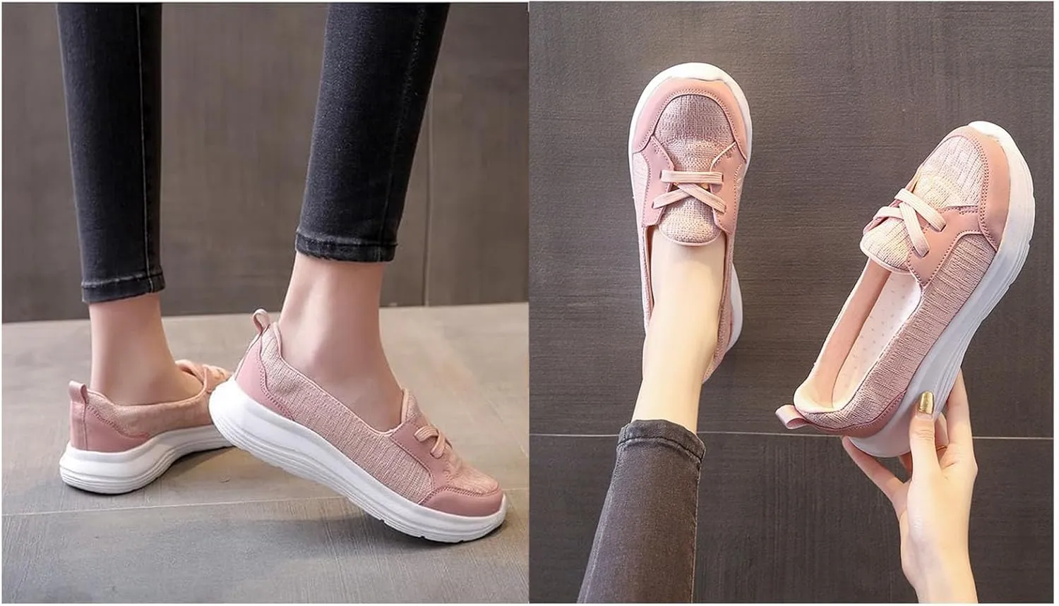Orthopedic Women’s Breathable Slip On Arch Support Non-Slip Shoes Casual Walking Shoes Women Soft Sole Low Top Shoes