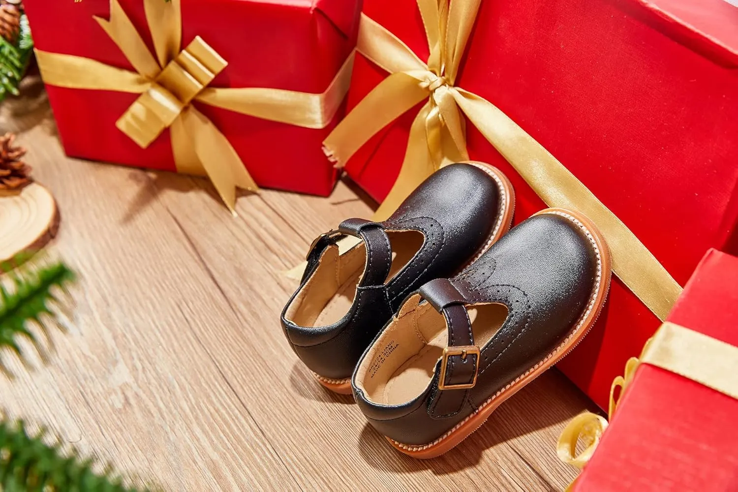 Otter MOMO Toddler/Little Girls Mary Jane Slip-on School Uniform Party Dress Shoes