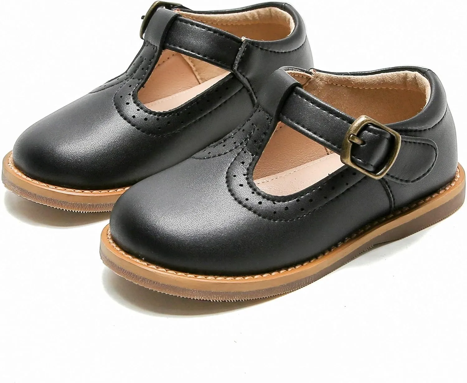 Otter MOMO Toddler/Little Girls Mary Jane Slip-on School Uniform Party Dress Shoes