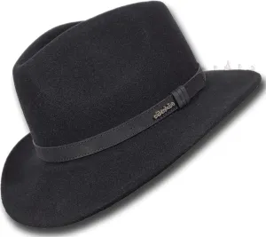 Oztrala】Australian Wool Felt HAT Outback Vintage Classic Fedora Men Leather Band Cowboy HW01 US