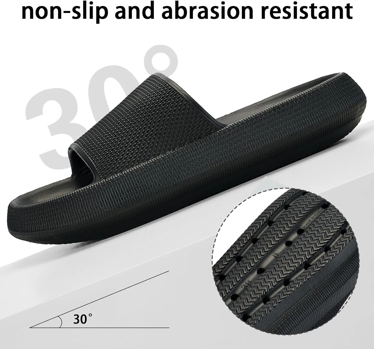 Pillow Slippers for Womens House Slides Sandals Cushioned Thick Sole Cloud Slippers Easy to Clean Quick Dry Shower Shoes