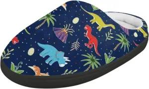 Polero Cute Printed Kids Slippers - Soft Plush Winter Slip On House Slippers