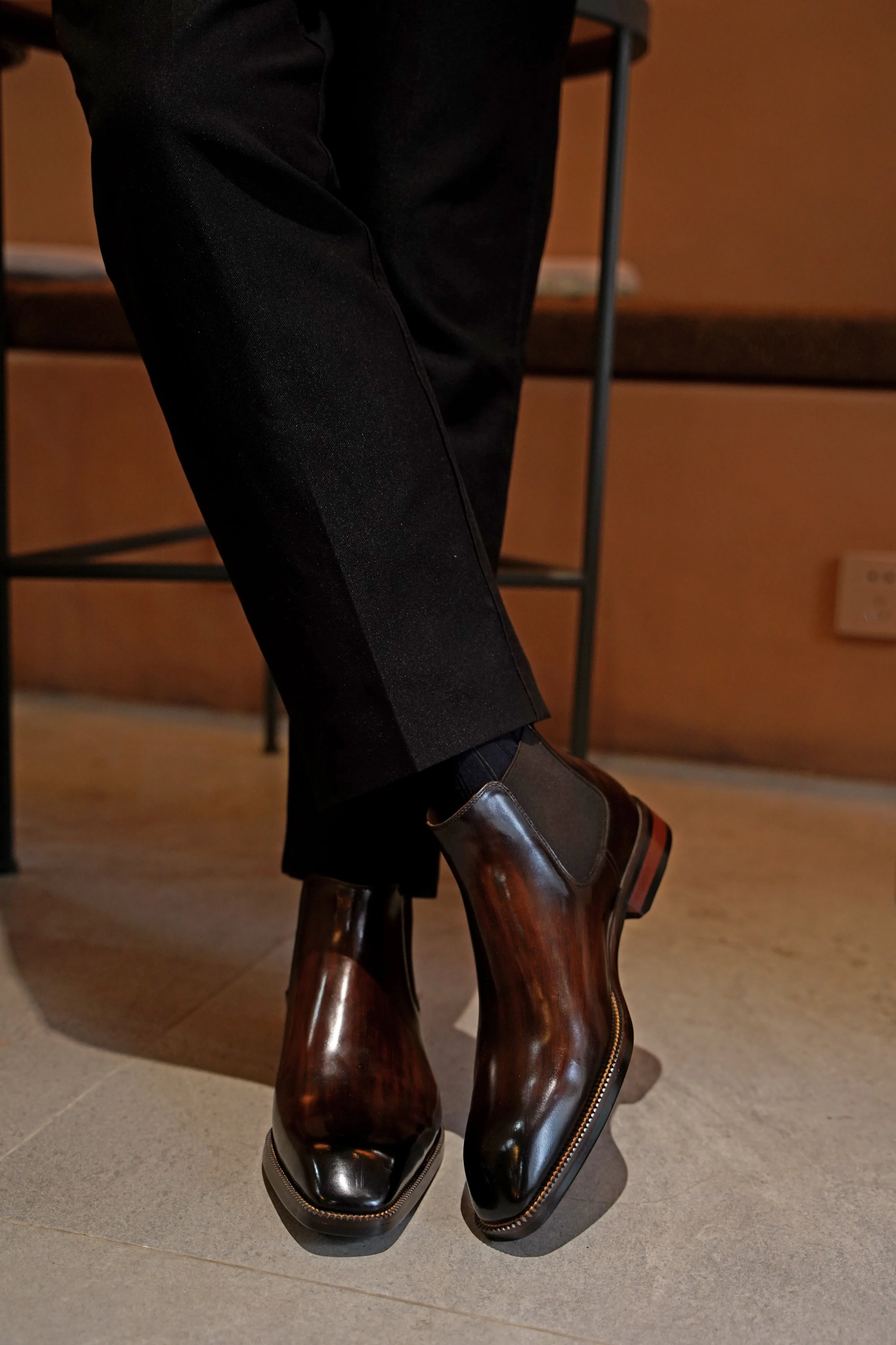 Polished Classic Chelsea Boots
