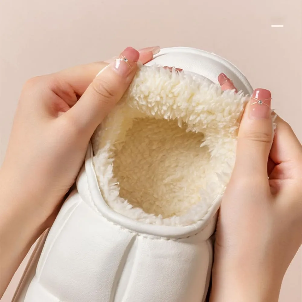 Premium Comfort Thermal Closed back Non Slip Women's Fuzzy House Slippers Indoor Soft Warm Shoes Memory Foam Sole