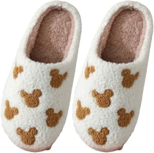Premium Comfort Thermal Colorful Designs Non Slip Women's Fuzzy House Slippers Indoor Soft Warm Cute Kawaii Shoes