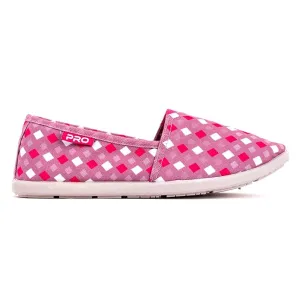 Pro by Khadim's Canvas Pink Slip-On Casual Shoe for Women