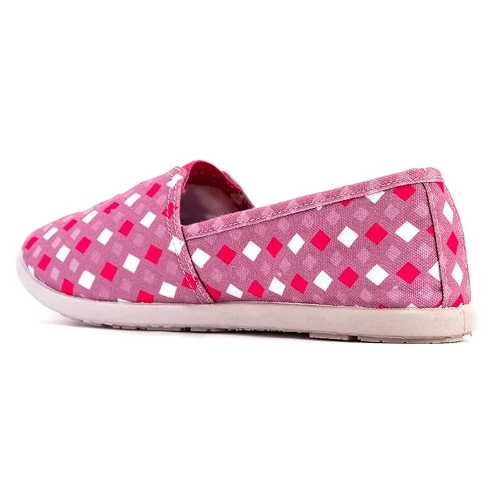Pro by Khadim's Canvas Pink Slip-On Casual Shoe for Women