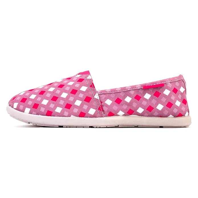 Pro by Khadim's Canvas Pink Slip-On Casual Shoe for Women