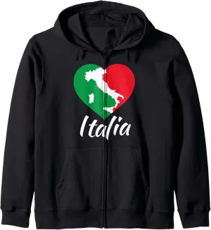 Proud Italian - Italia Forte - Italian Strength Zip Hoodie