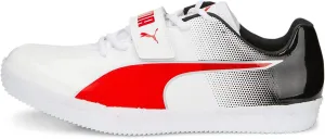 PUMA Men's EVOSPEED HIGH JUMP 10 Track and Field Shoe, PUMA White-PUMA Black-PUMA Red, 9