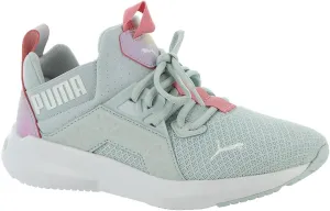 PUMA Softride Enzo Prismatic Jr Girls' Youth Sneaker 7 M US Big Kid Grey-White