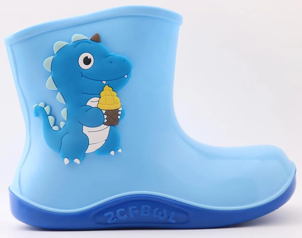 QIETION Kids Rain Boots - Toddler Waterproof Easy-On Boots for Girls and Boys