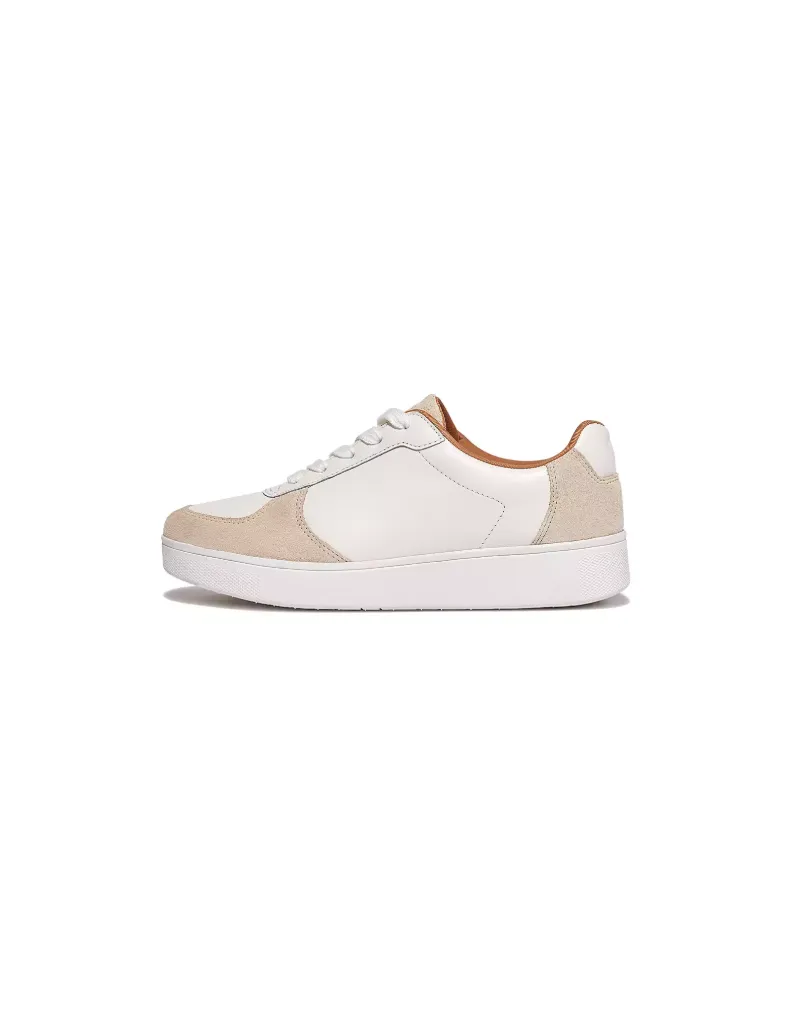 Rally Leather/Suede Sneakers in White Grey