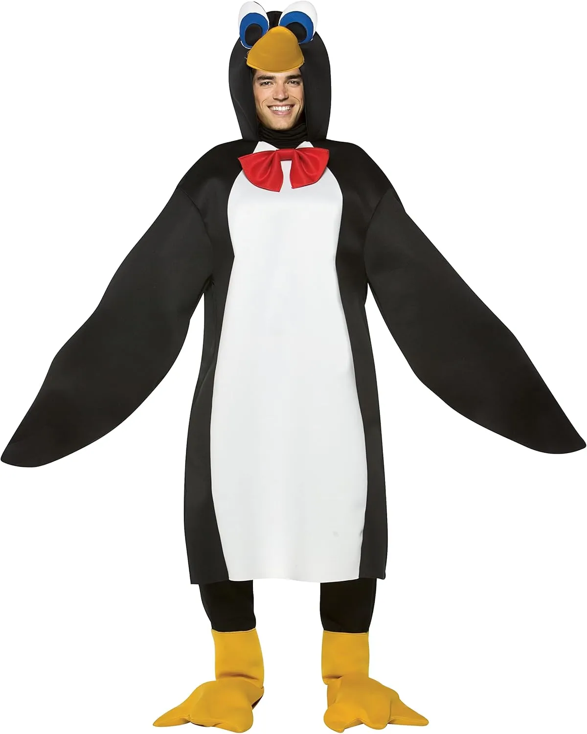 Rasta Men's Imposta Lightweight Penguin Costume, Black