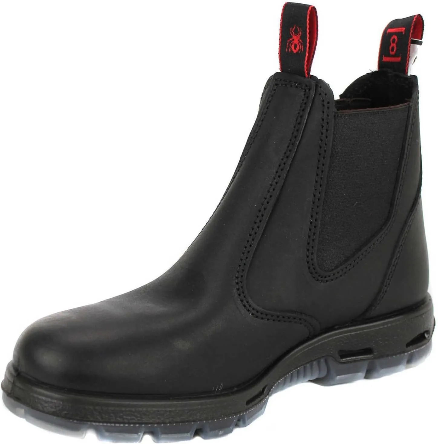 Redback UBBK Easy Escape Slip-On Soft Toe Black Redback Boot Size UK11 = US12