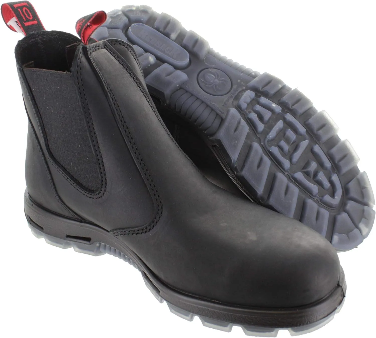 Redback UBBK Easy Escape Slip-On Soft Toe Black Redback Boot Size UK12 = US13