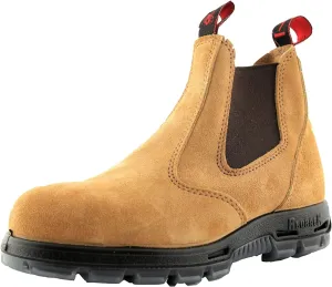 RedbacK Work Boots UBBA Easy Escape Soft Toe Banana Suede Leather Slip On Boot (US10.5/UK9.5 Mens) Yellow/Gold