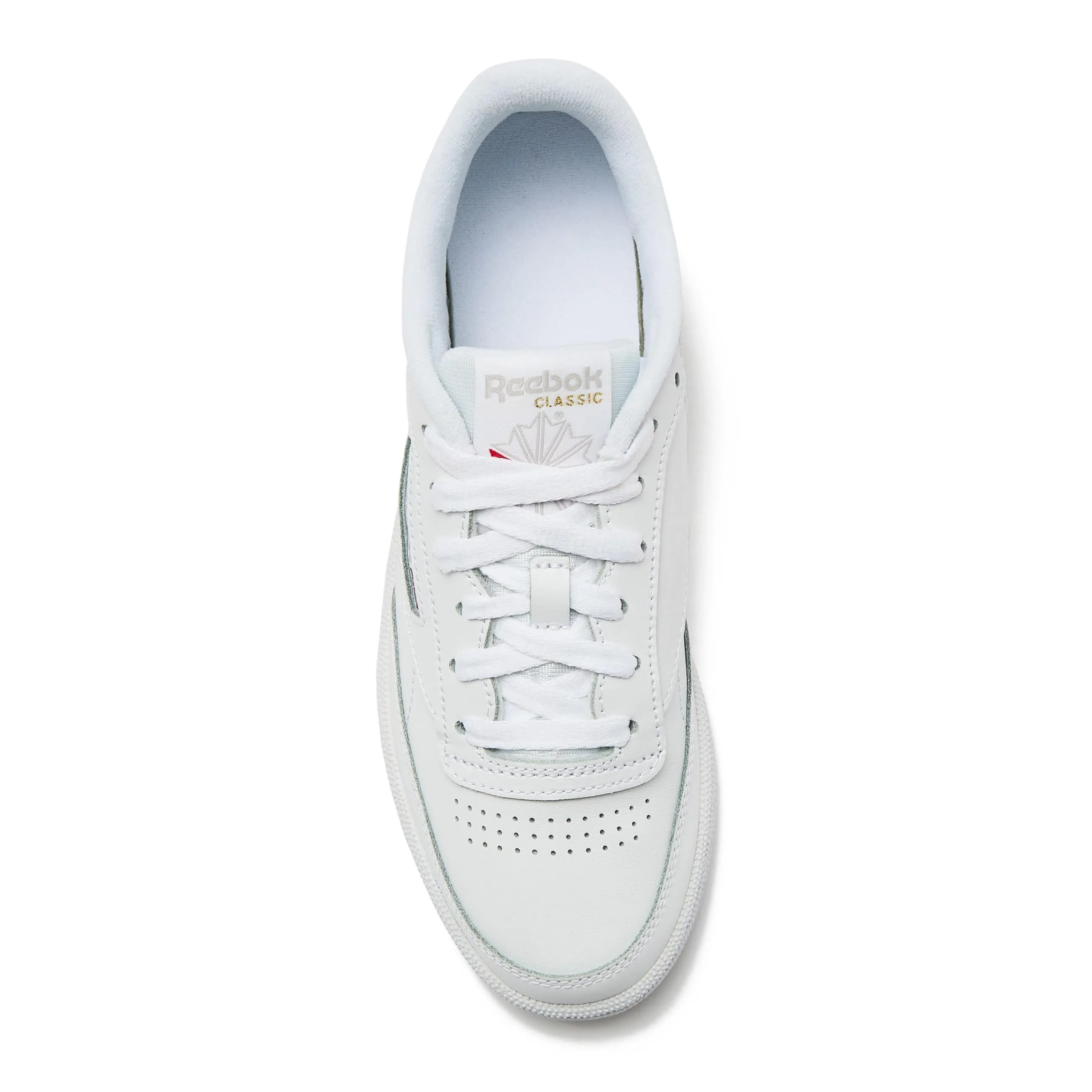 Reebok Women's Club C 85 Sneaker, White/Light Grey, 10