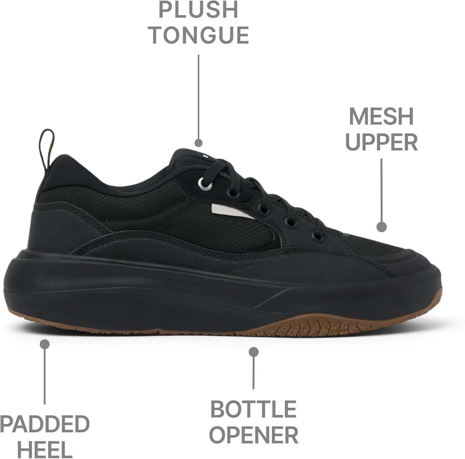 REEF Men's Fanning Shoe, Lightweight, Cushion Footbed, Bottle Opener
