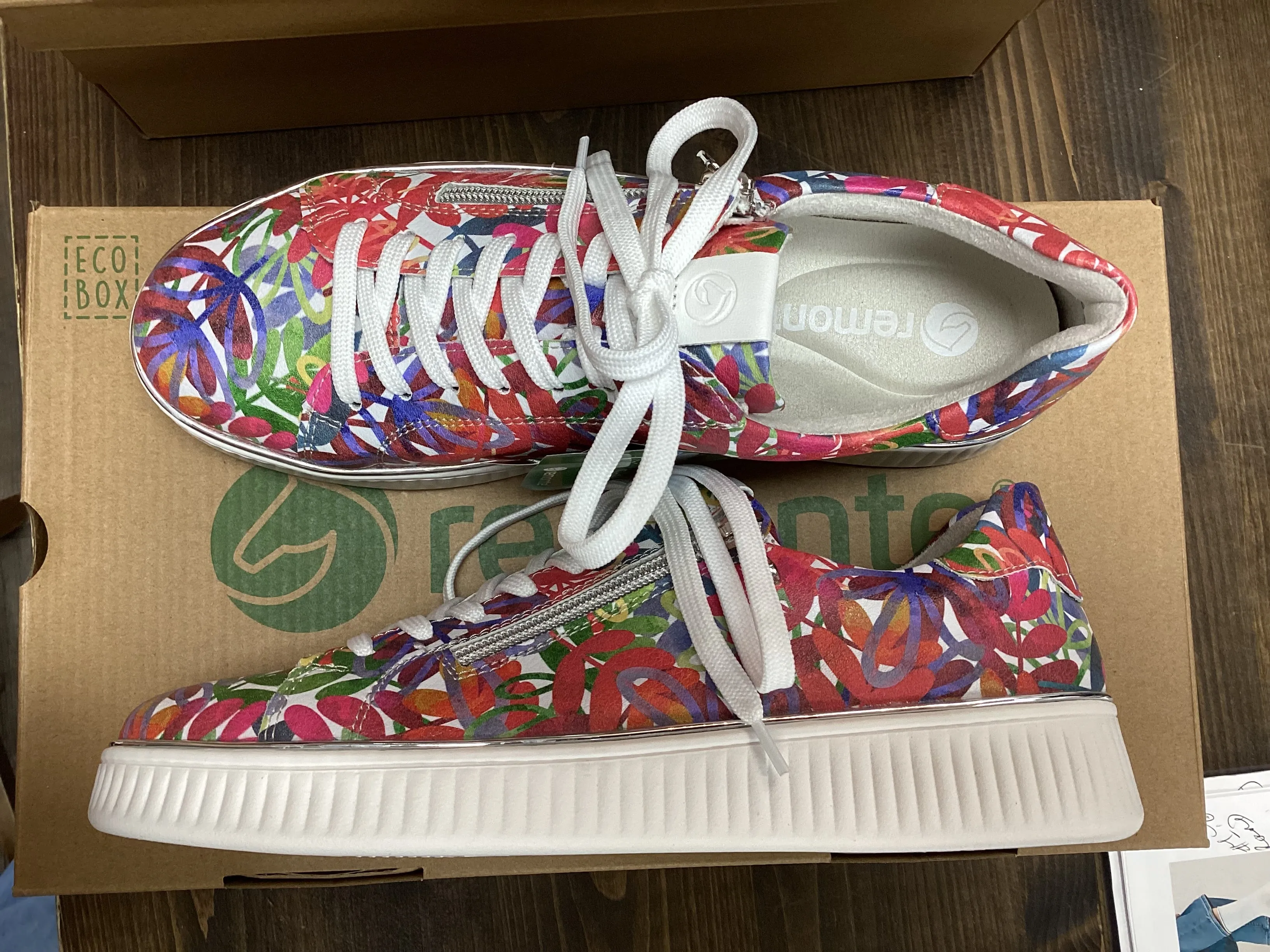 Remonte D2E02-90 Floral Lace Sneaker
